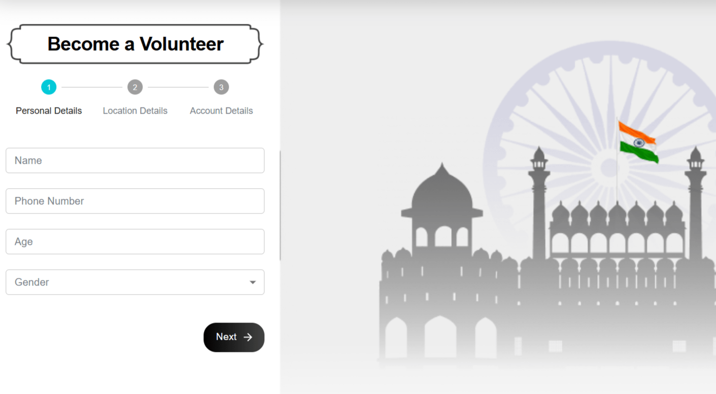 Har Ghar Tiranga 2025 Registration form