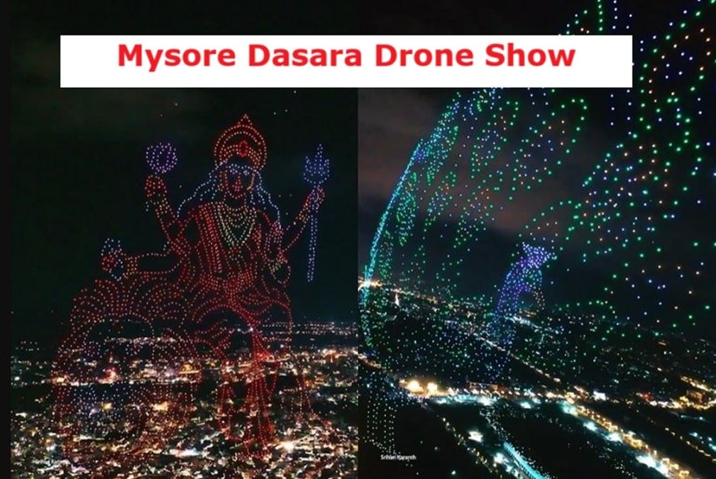 Mysore Dasara Drone Show